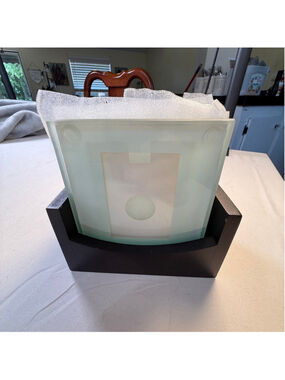 Cherished Accents Glass Photo Coasters Set of 4 with Black Wood Holder Personali